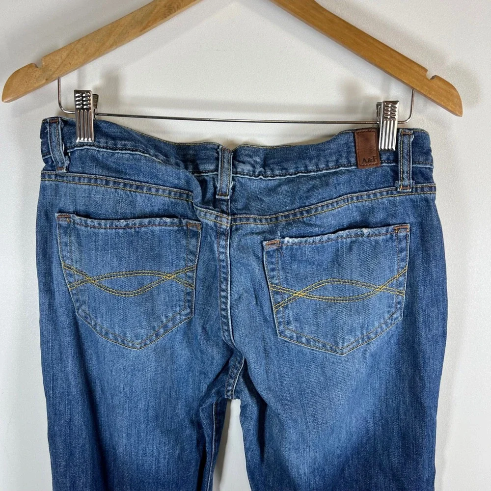 Abercrombie &‎ Fitch Womens Bootcut Jeans Size 8S Medium Wash Blue Denim Cotton